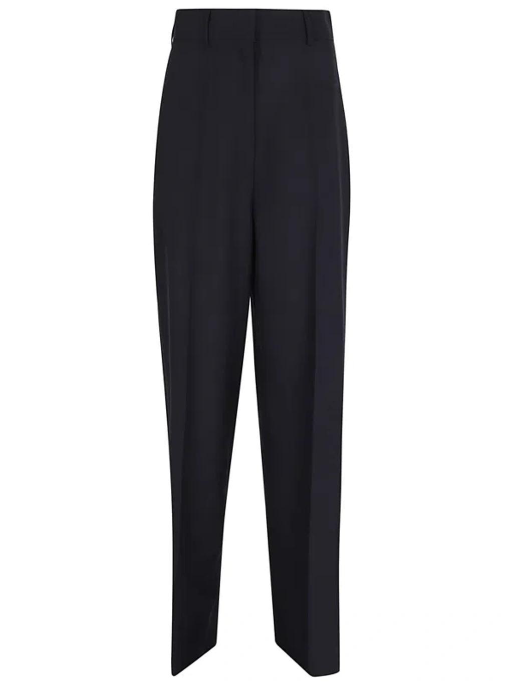 Dry Tailoring Wool Pants In Dark Blue Product Image