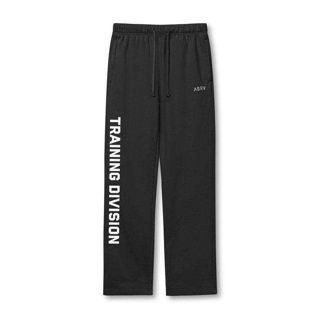 0840. Tech Essential™ Straight Leg Sweats - Black "Training Division" Product Image