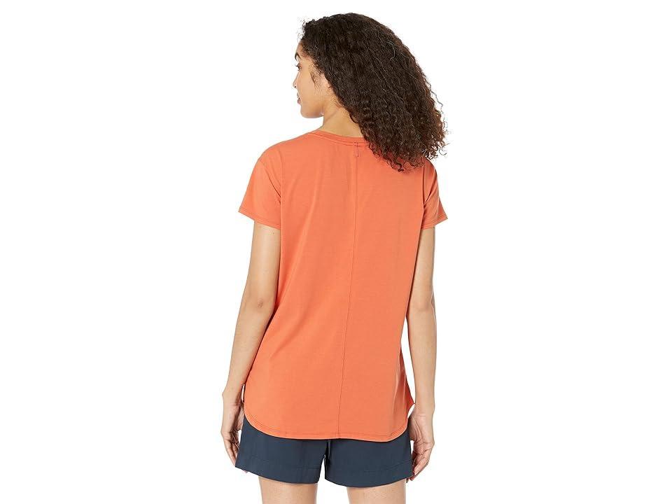 L.L.Bean Beyond Soft Crew Neck Tee Short Sleeve (Terra-Cotta) Women's Clothing Product Image