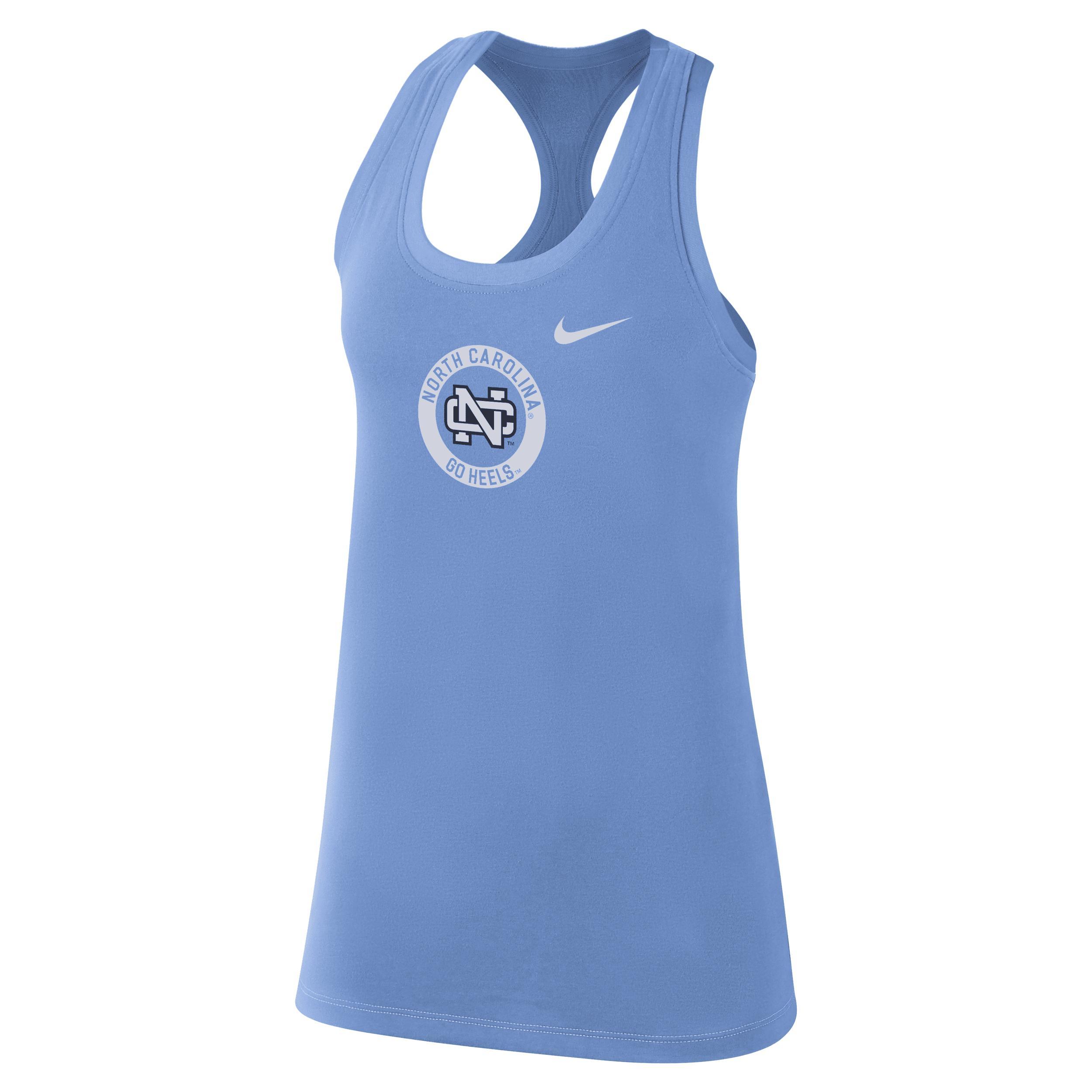 Womens Nike Royal Duke Devils Modern Circle Racerback Tank Top Product Image