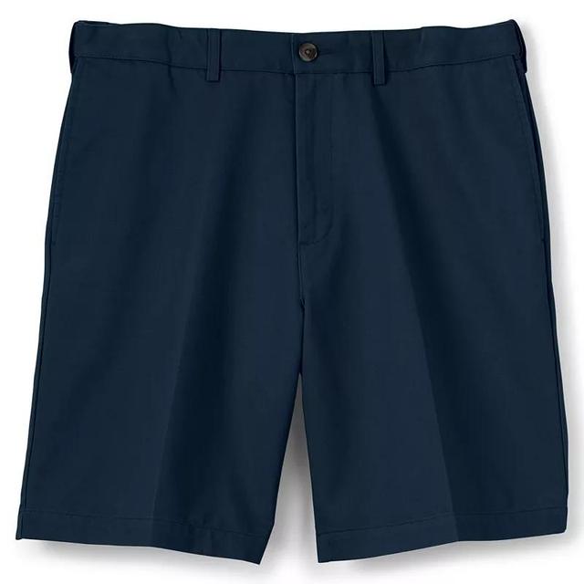 Mens Lands End Comfort-Waist Classic-Fit 9-inch No-Iron Chino Shorts Radiant Blue Product Image