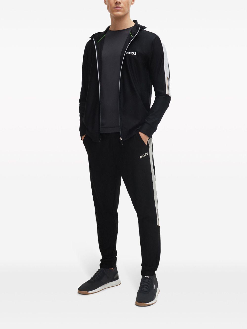 X Matteo Berrettini Stripe-detail Joggers In Black Product Image