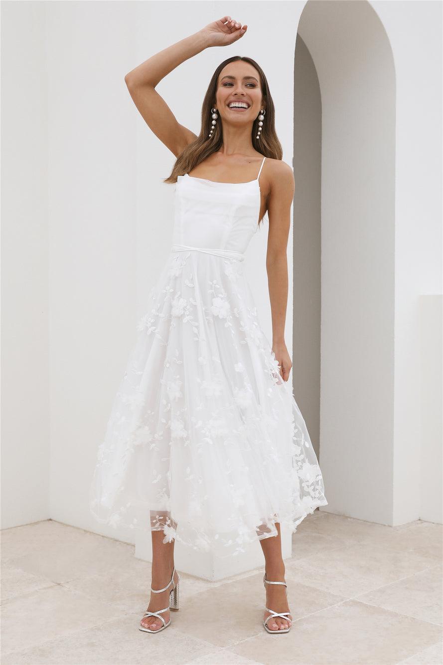 Dreamy Occasion Dress White Product Image