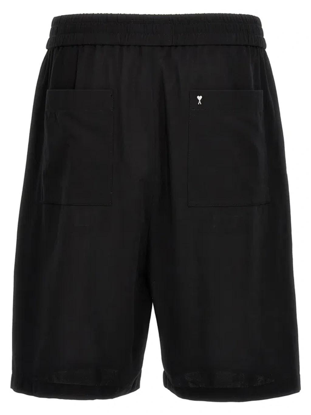 AMI ALEXANDRE MATTIUSSI Ami Shorts In Black Product Image