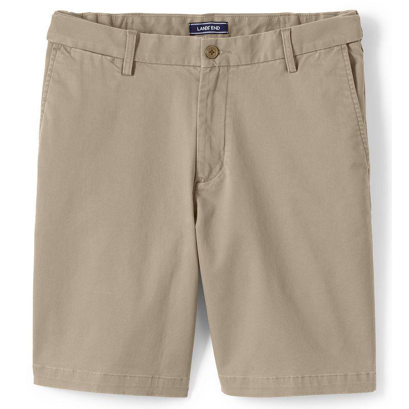 Mens Lands End 9-inch Comfort-Waist Comfort-First Knockabout Chino Shorts Grey Product Image