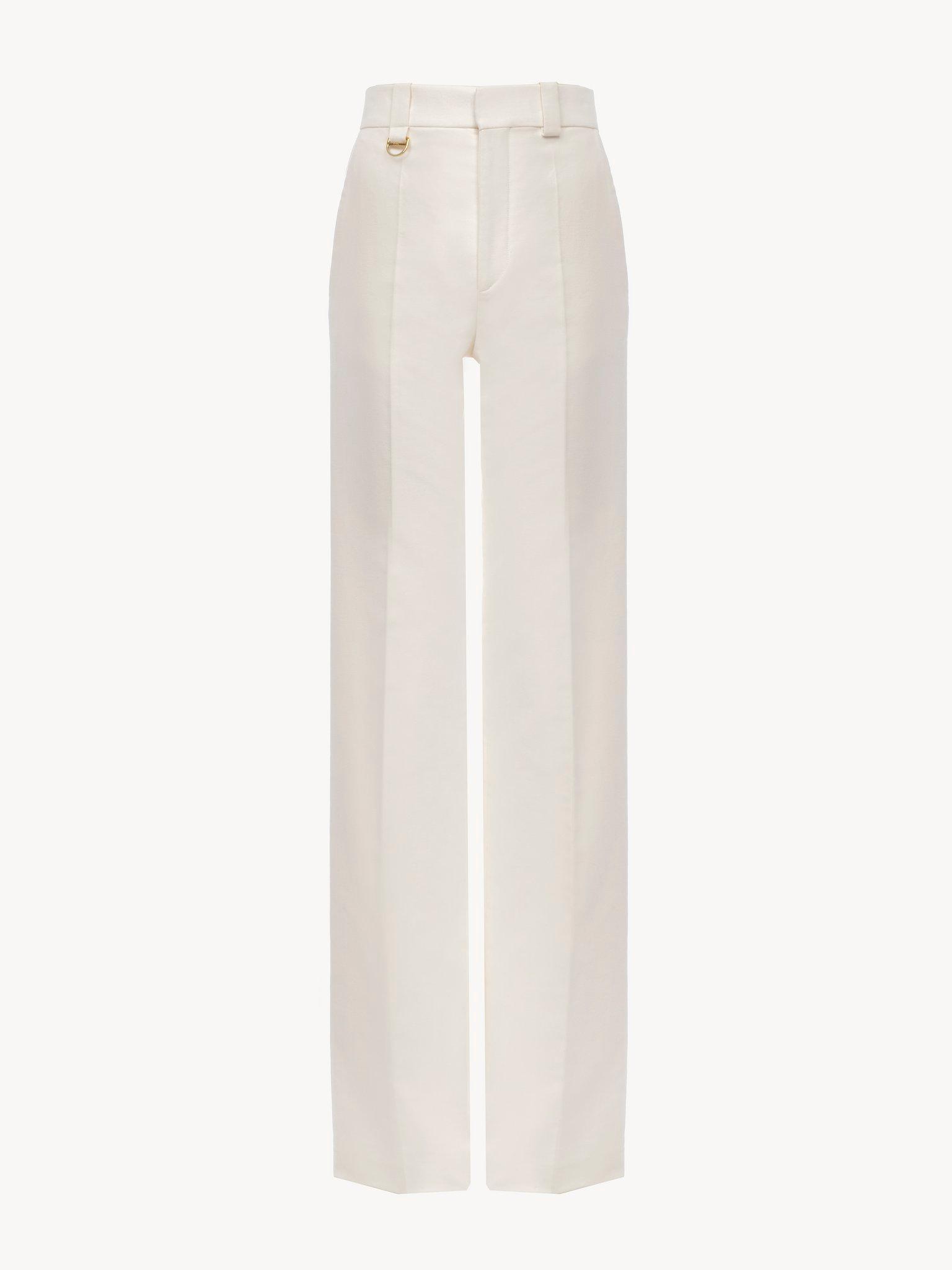 Tailored pants in brushed cotton Product Image