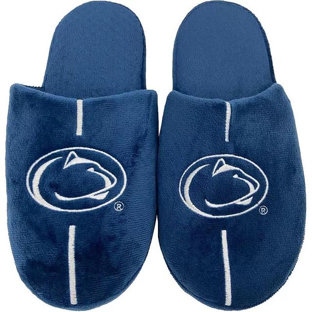 Mens FOCO Penn State Nittany Lions Striped Team Slippers Blue Product Image