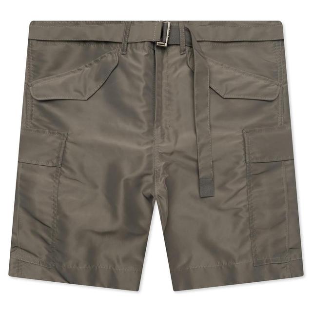 Nylon Twill Shorts - Taupe Male Product Image