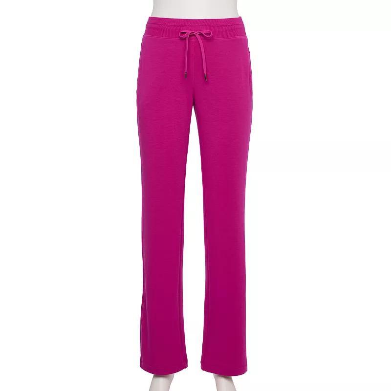 Womens Tek Gear French Terry Open Hem Pant Pink Grigio Product Image