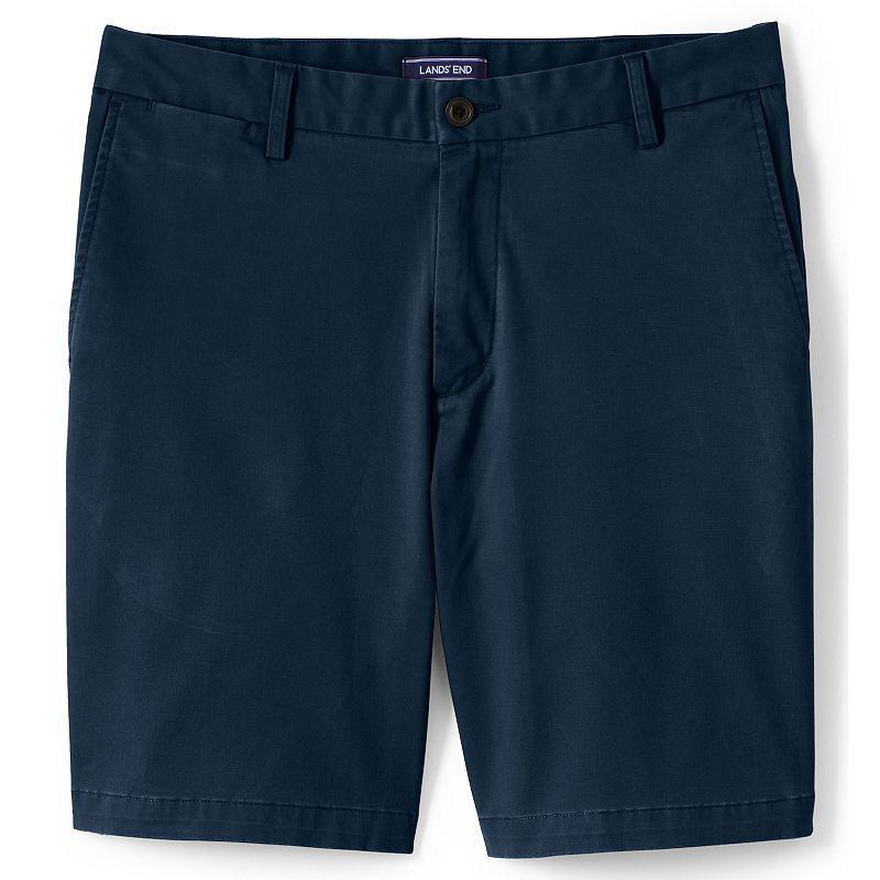 Mens Lands End Traditional-Fit Comfort-First 9-inch Knockabout Chino Shorts Grey Product Image