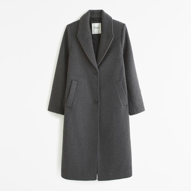 Wool-Blend Tailored Topcoat Product Image