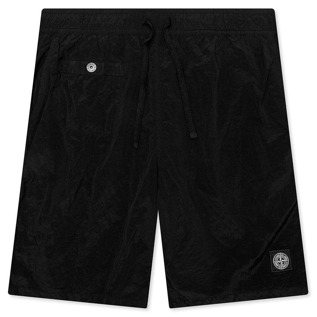 Patch Bermuada Shorts - Black Male Product Image