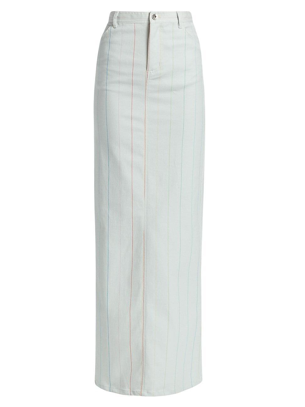 Womens Fitted High-Waist Maxi Skirt Product Image