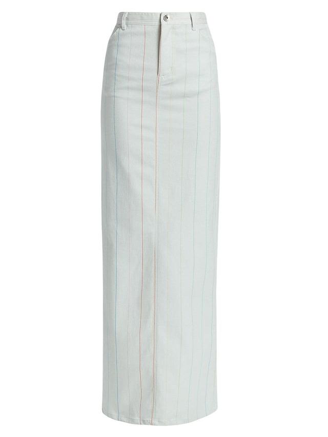 Womens Fitted High-Waist Maxi Skirt Product Image