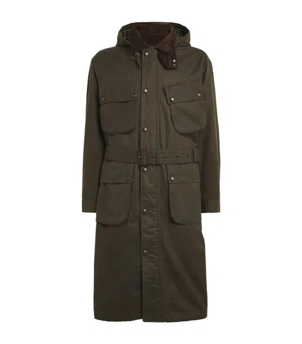 POLO RALPH LAUREN Antique Waxed Overcoat In Green Product Image