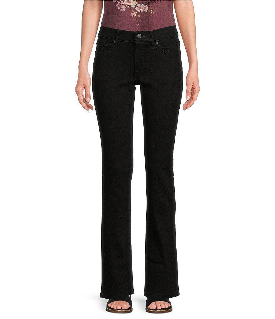 Lucky Brand Mid Rise Sweet Straight Leg Ankle Length Stretch Denim Jeans Product Image