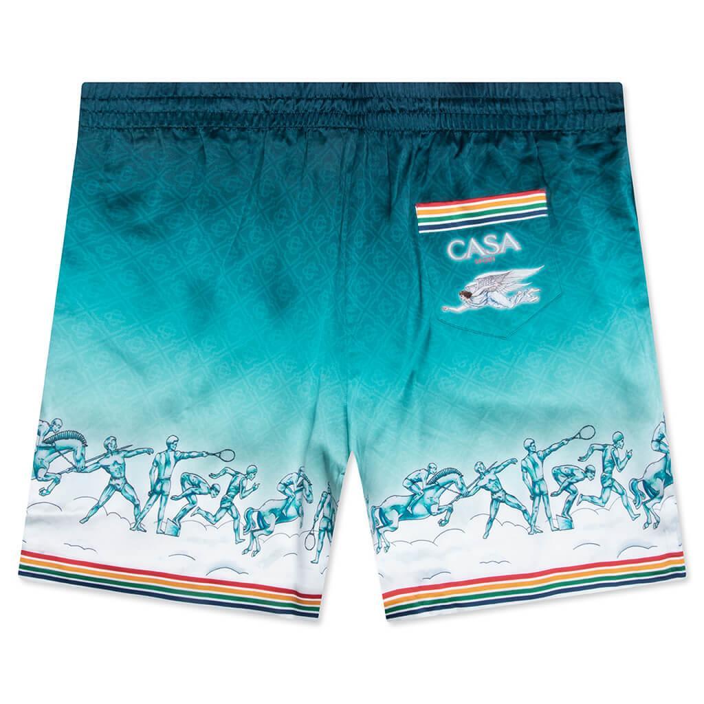 La Deesse Du Stade Silk Shorts - Multicolor Male Product Image