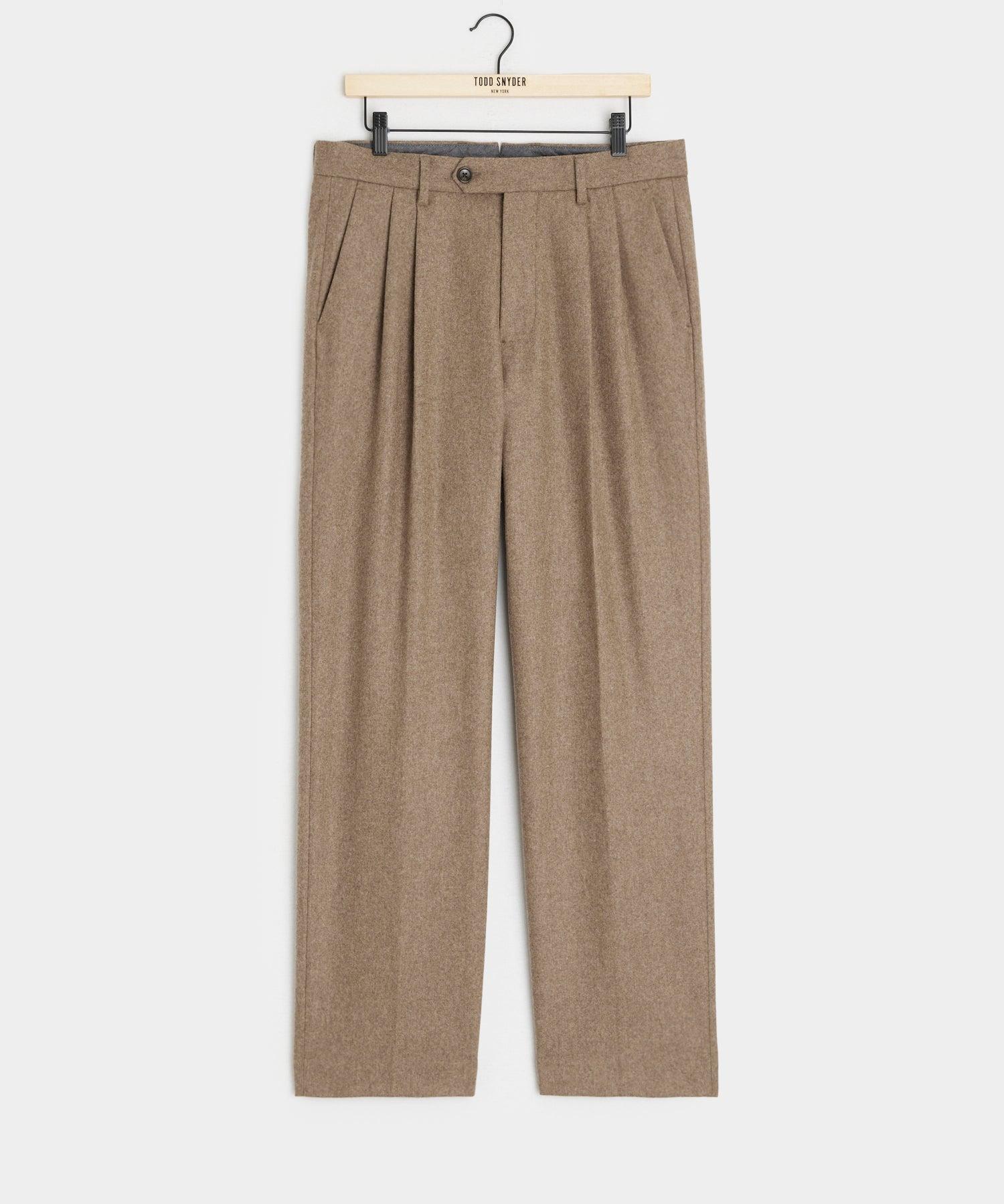 Italian Flannel Wythe Trouser in Chestnut Product Image