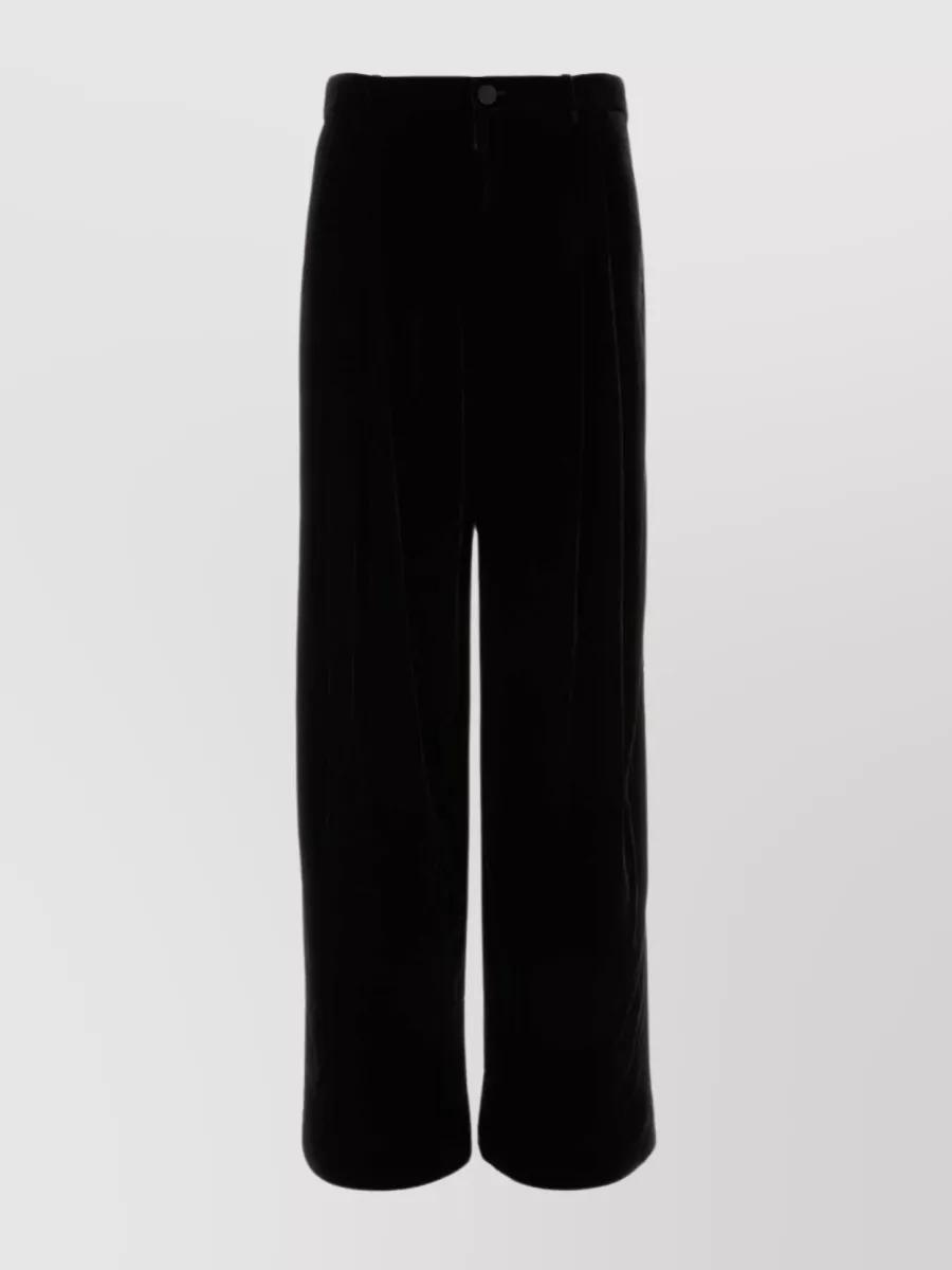 Wide-leg Trousers In Black Product Image