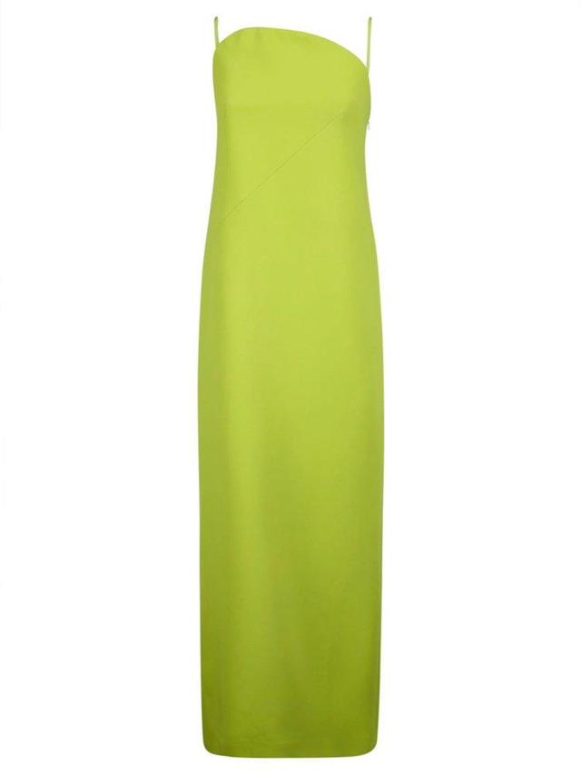 Sleeveless Stretch Dress In Green Product Image