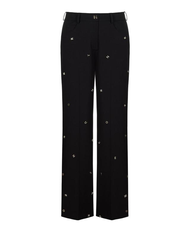 Womens Metallic Letter Detailed Pants Product Image