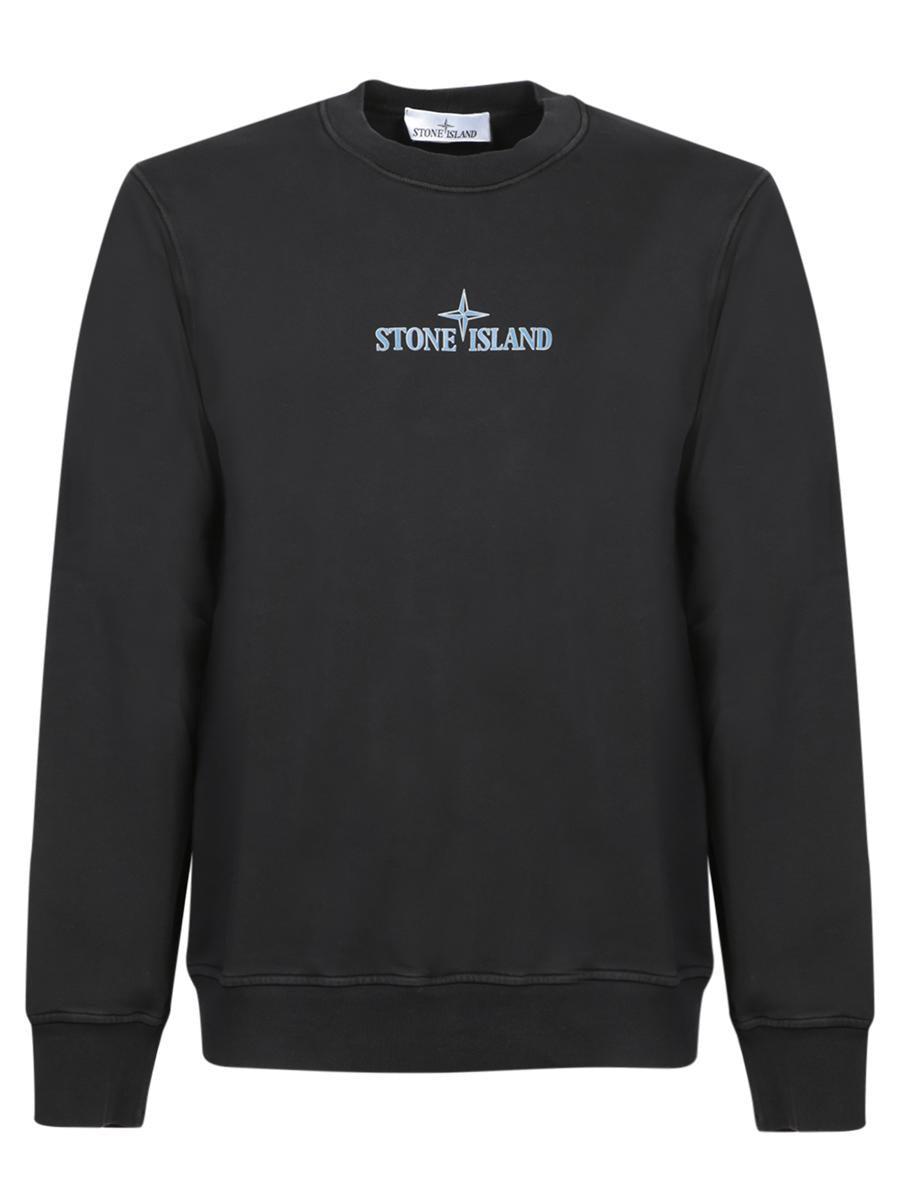 Logo Printed Crewneck Sweatshirt In Black Product Image