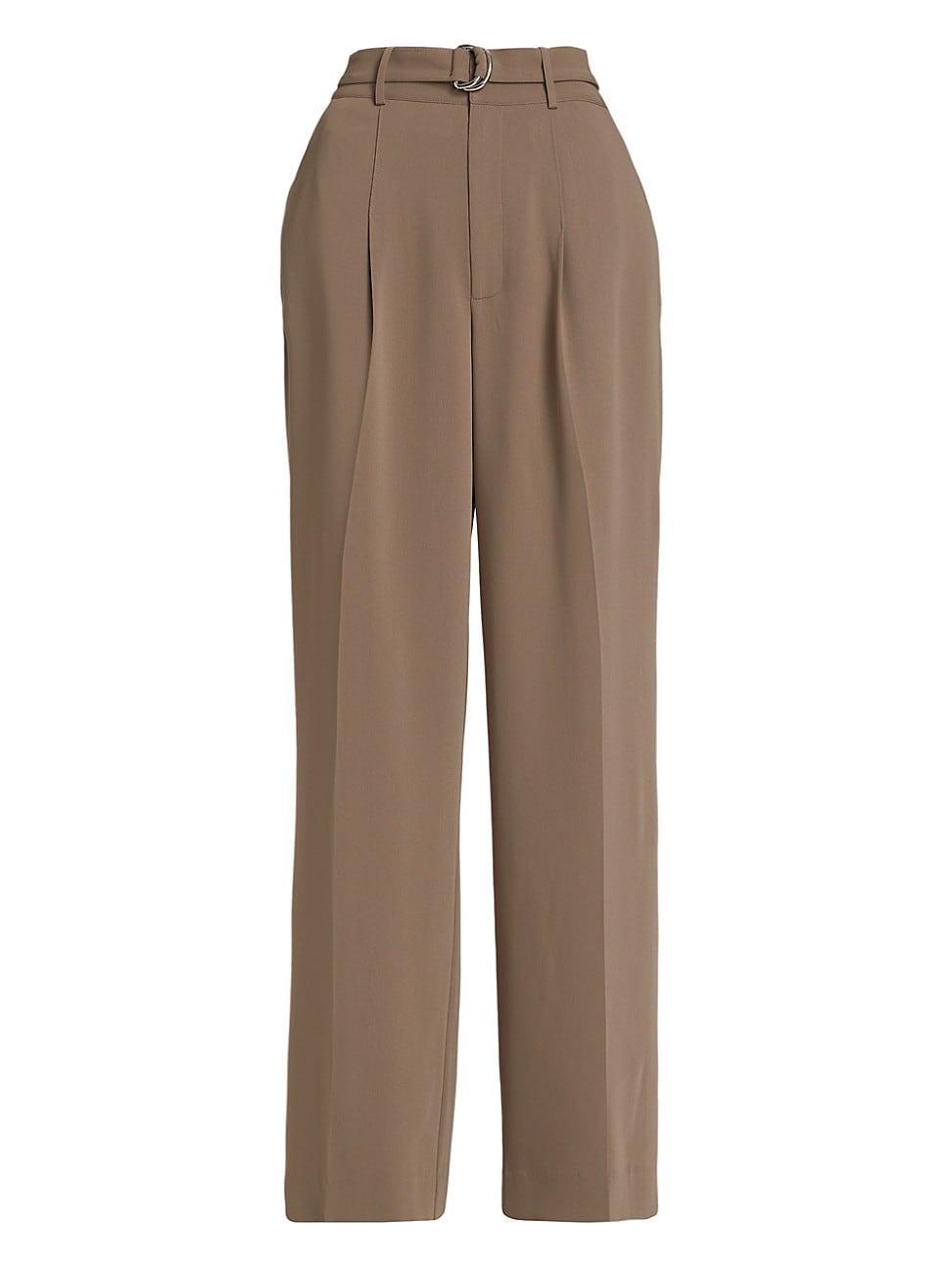 Womens Genna Belted Crepe Pants product image