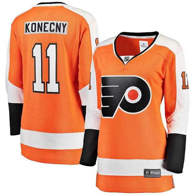 Womens Fanatics Branded Travis Konecny Orange Philadelphia Flyers Home Premier Breakaway Player Jersey Product Image