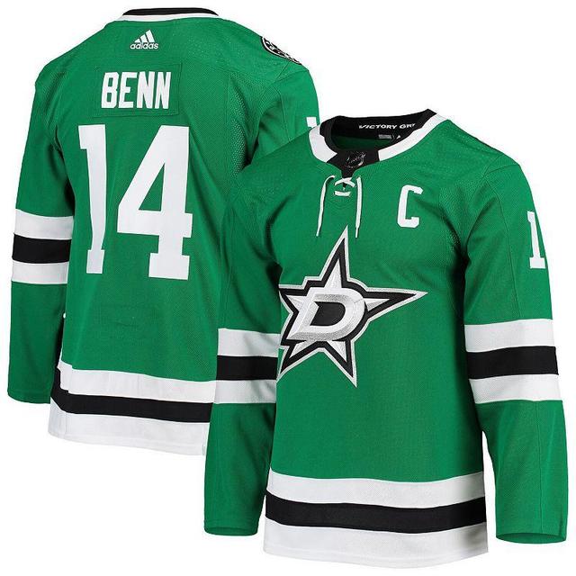 Mens adidas Jamie Benn Kelly Green Dallas Stars Home Primegreen Authentic Pro Player Jersey Product Image