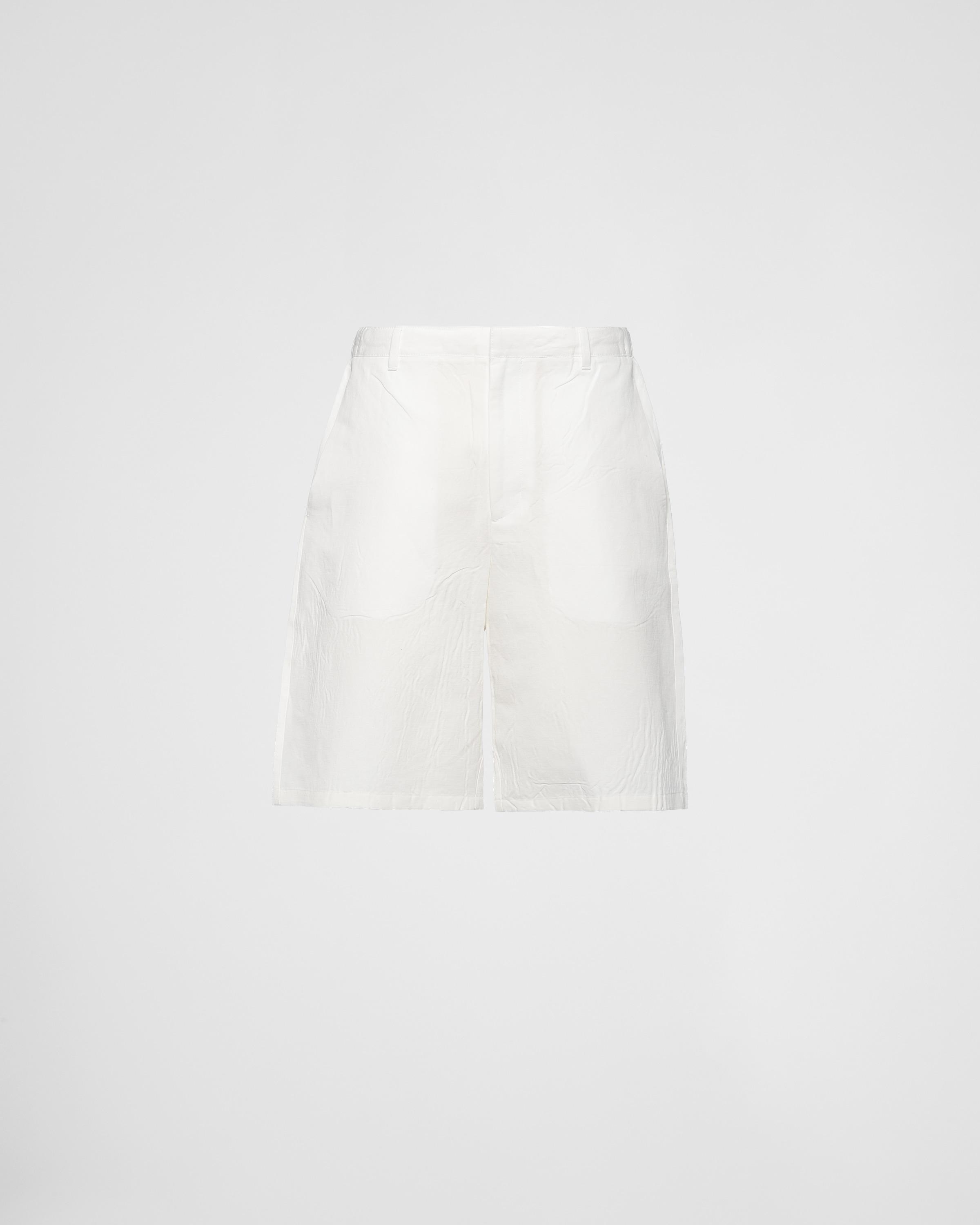 Linen-blend Bermuda shorts Product Image