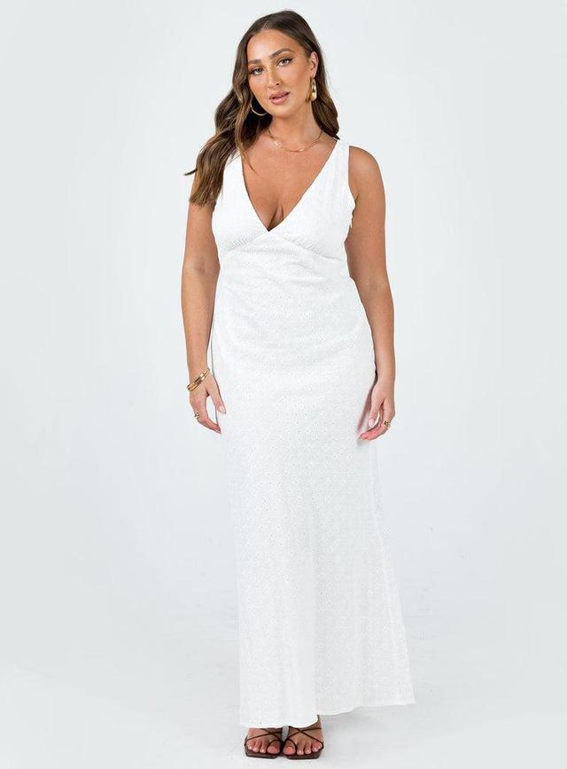 Nellie Maxi Dress White Product Image