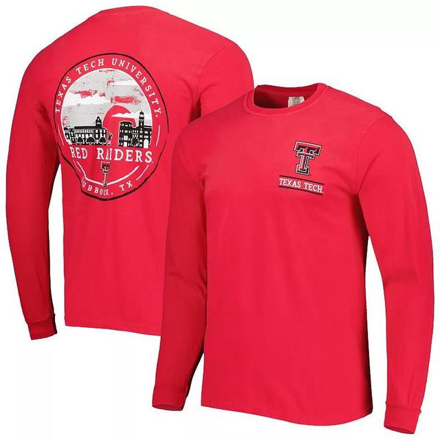 Mens Texas Tech Raiders Circle Campus Scene Long Sleeve T-Shirt Product Image