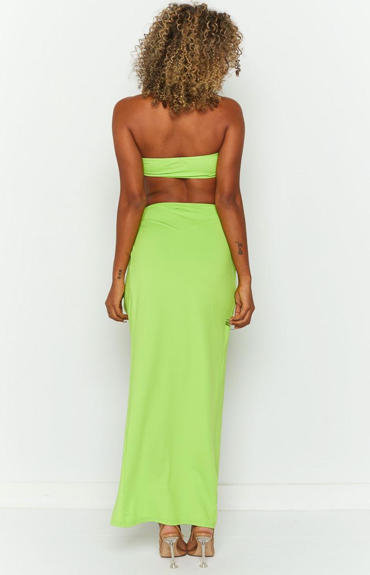 Murphy Lime Midi Skirt Product Image