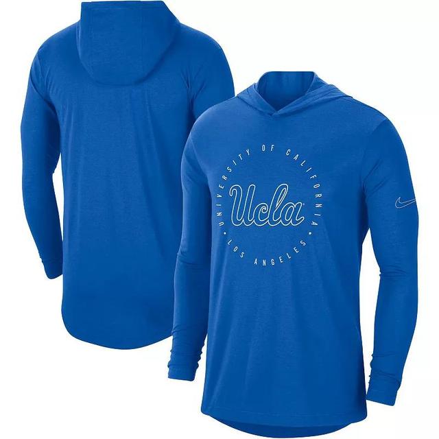 Mens Nike UCLA Bruins Campus Tri-Blend Performance Long Sleeve Hooded T-Shirt Product Image