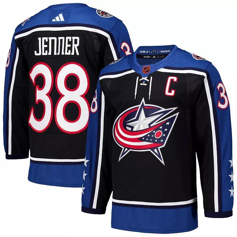 Mens adidas Boone Jenner Columbus Blue Jackets Reverse Retro 2.0 Authentic Player Jersey Product Image