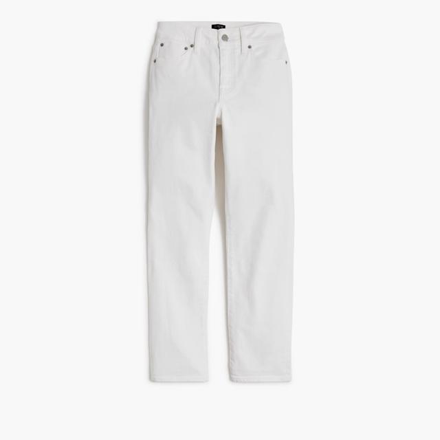 Curvy essential straight white jean in all-day stretch Product Image