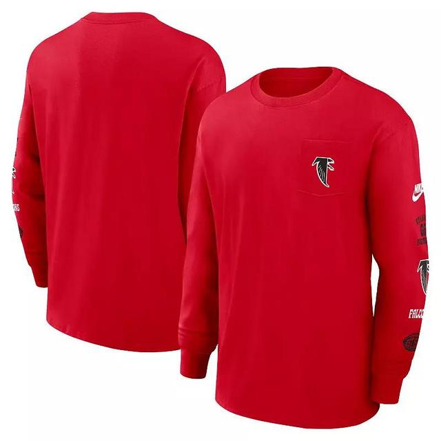 Mens Nike Atlanta Falcons Rewind Heavy Max 90 Pocket Long Sleeve T-Shirt Product Image