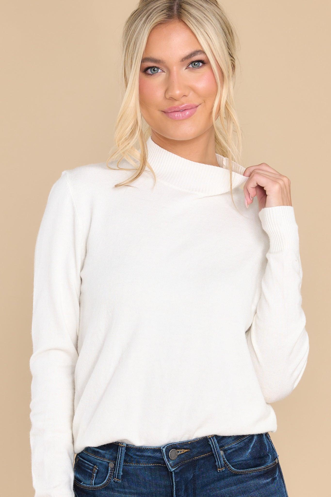 Take Care Of Yourself Ivory Sweater product image