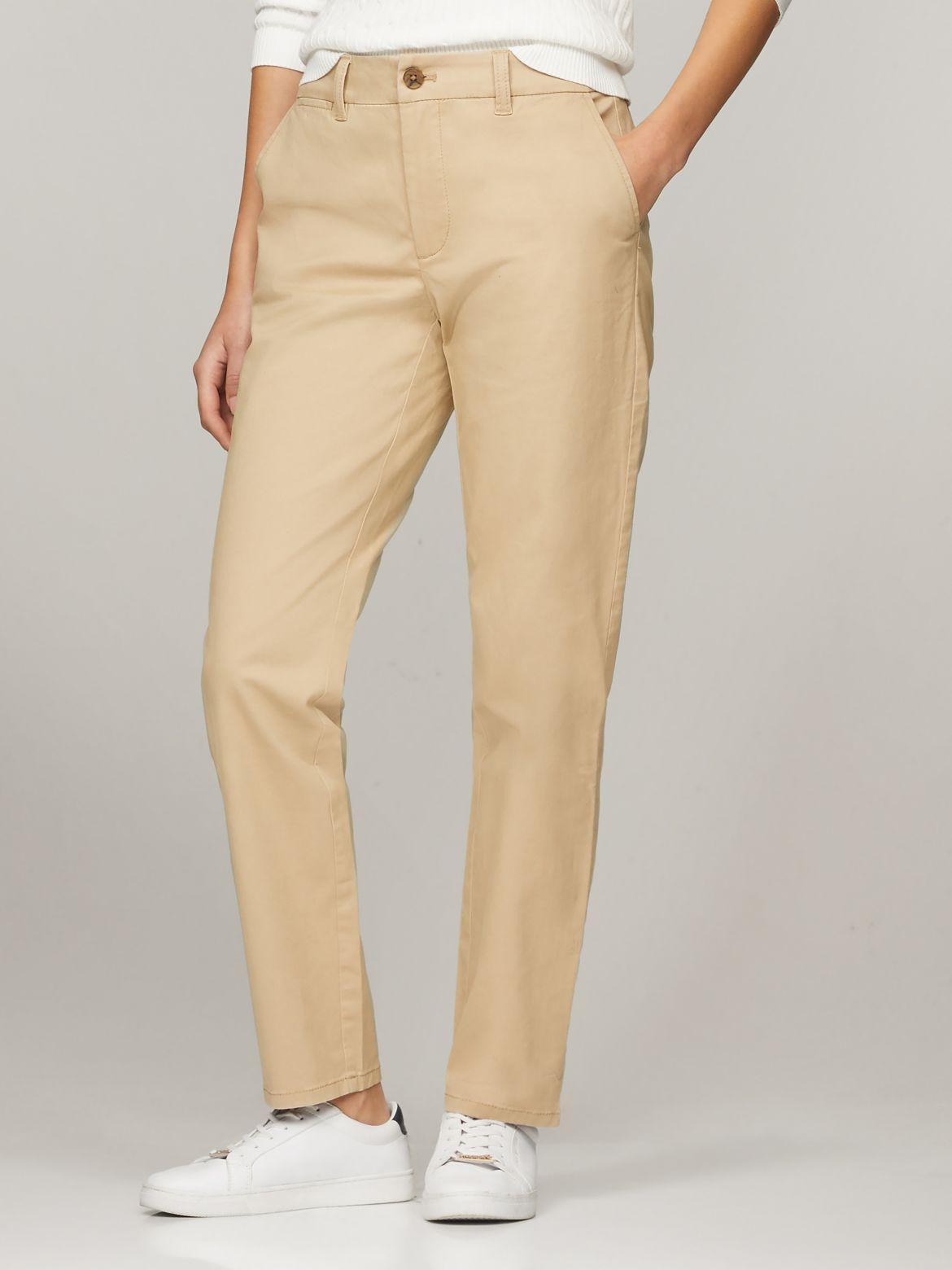 Tommy Hilfiger Women's Solid Slim Fit Chino Product Image