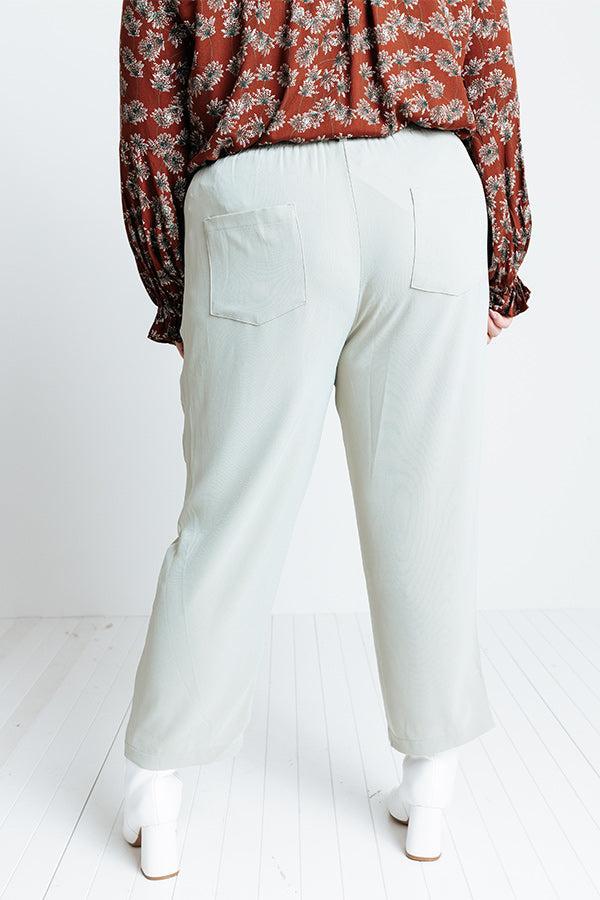 The Lari High Waist Trousers In Pear Curves Product Image