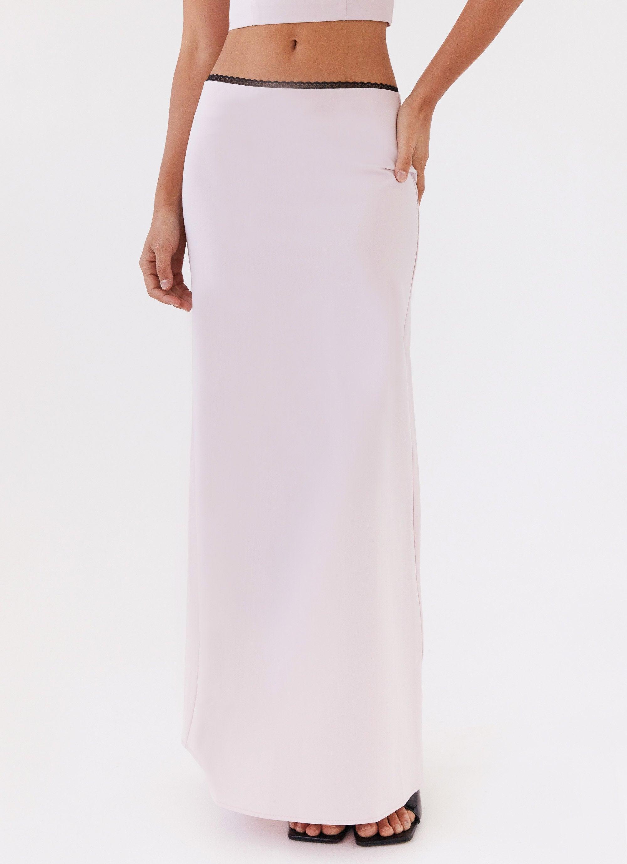 Rushing Back Maxi Skirt - Mauve Product Image