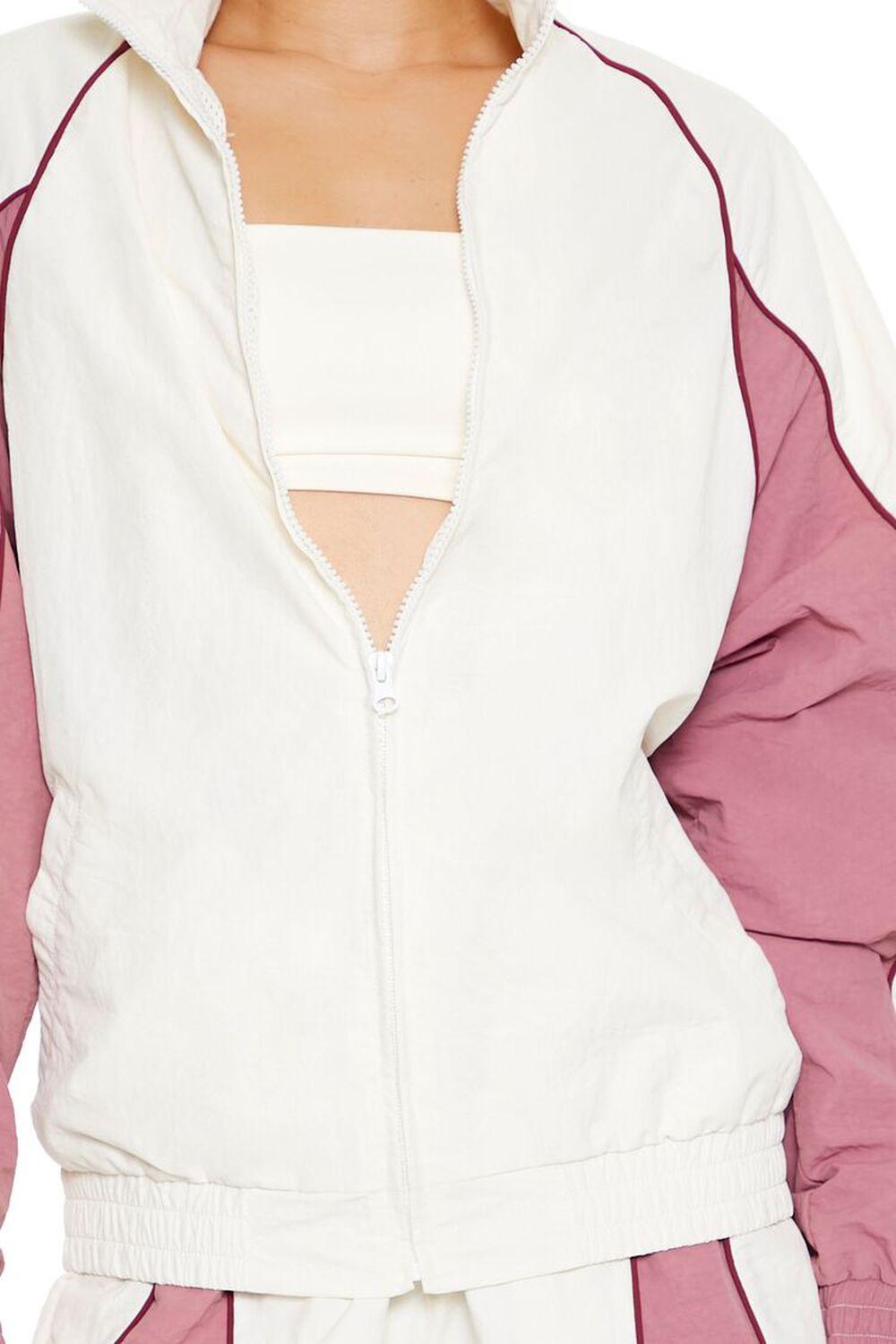 Colorblock Zip-Up Bomber Jacket | Forever 21 Product Image