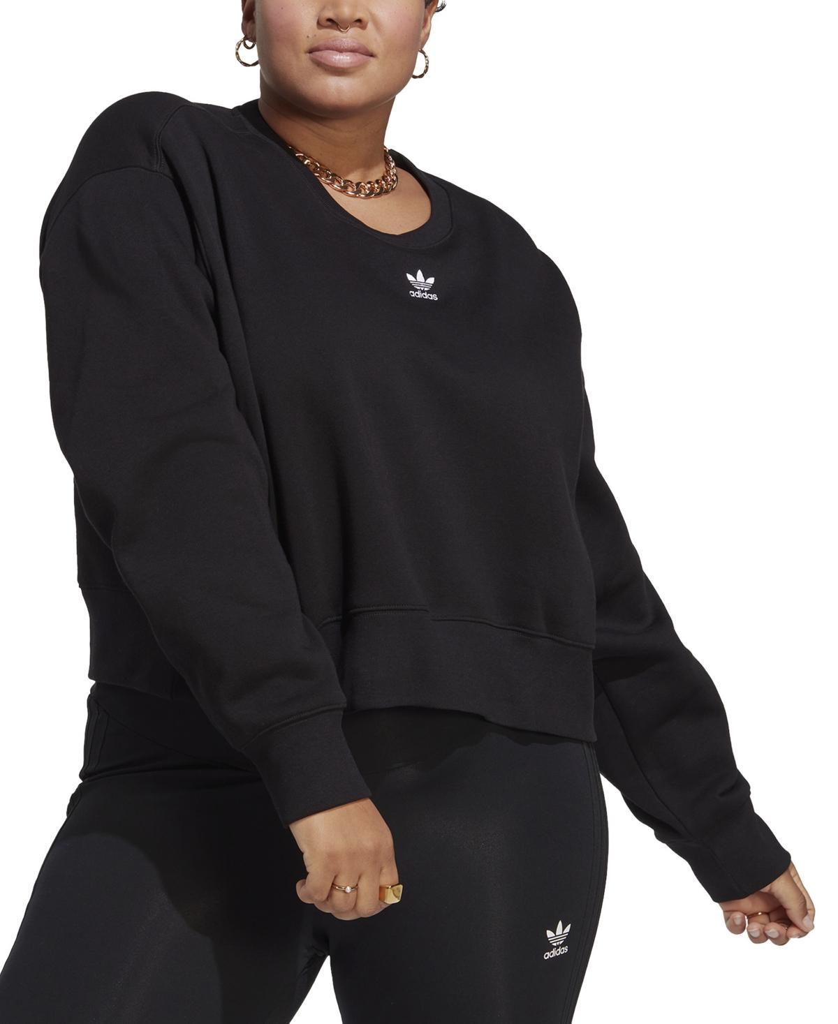 Adidas Womens Originals adicolor Essentials Crew Long Sleeve Sweatshirt (Plus Product Image