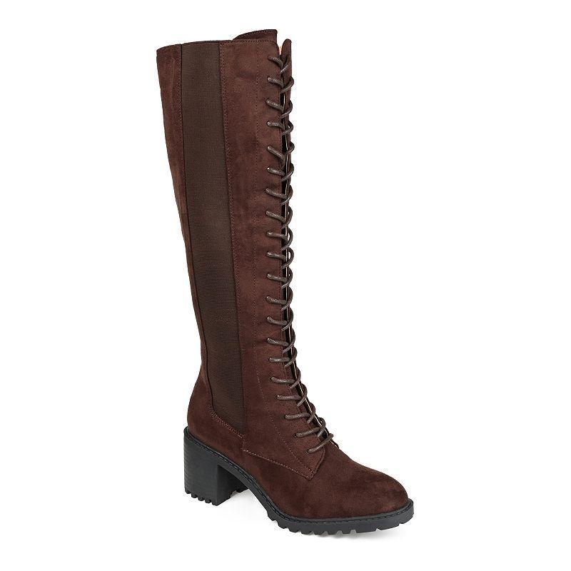 Journee Collection Jennica Womens Knee High Combat Boots Product Image