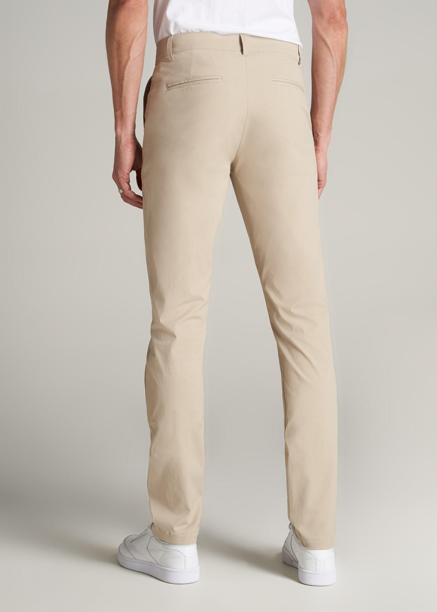 TAPERED FIT Traveler Chino Pants for Tall Men in Light Khaki Male Product Image