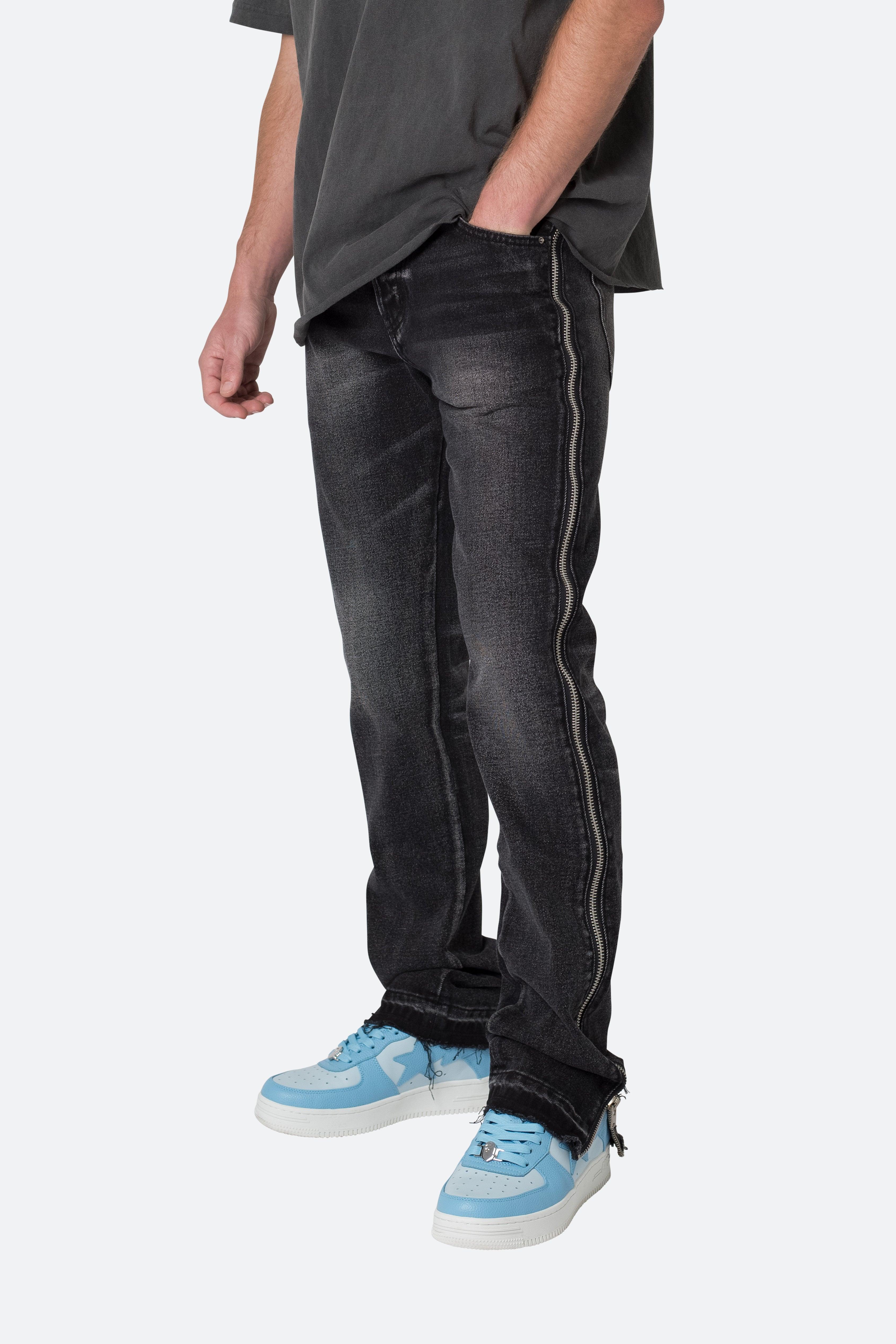 D558 Straight Stripe Denim - Black product image