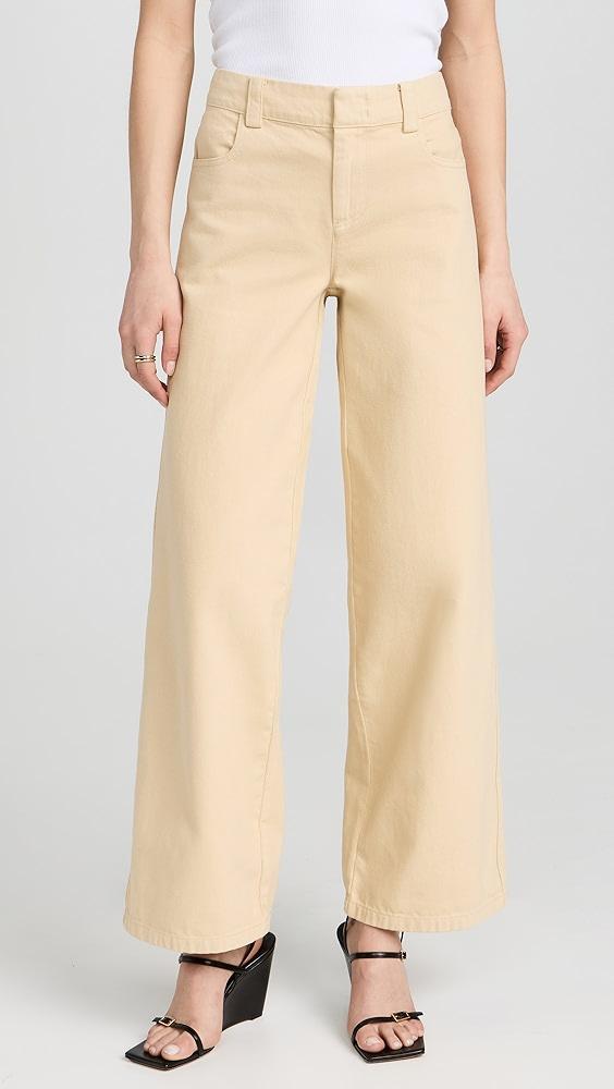 Vince Washed Twill Wide Leg Pants | Shopbop Product Image