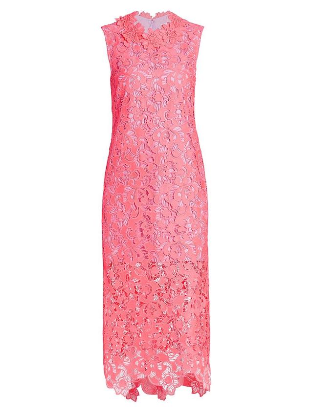 Womens Mallie Lace Midi-Dress Product Image