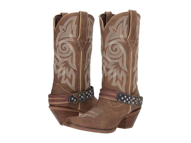 Durango Crush 12 Flag Accessory Strap Khaki) Cowboy Boots Product Image