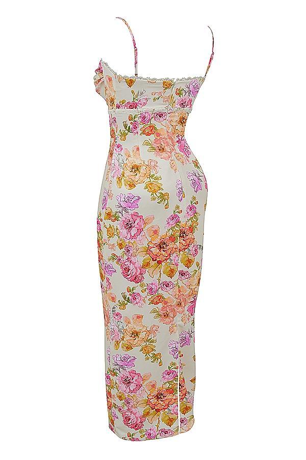 Josefina Ivory Floral Maxi Dress Product Image